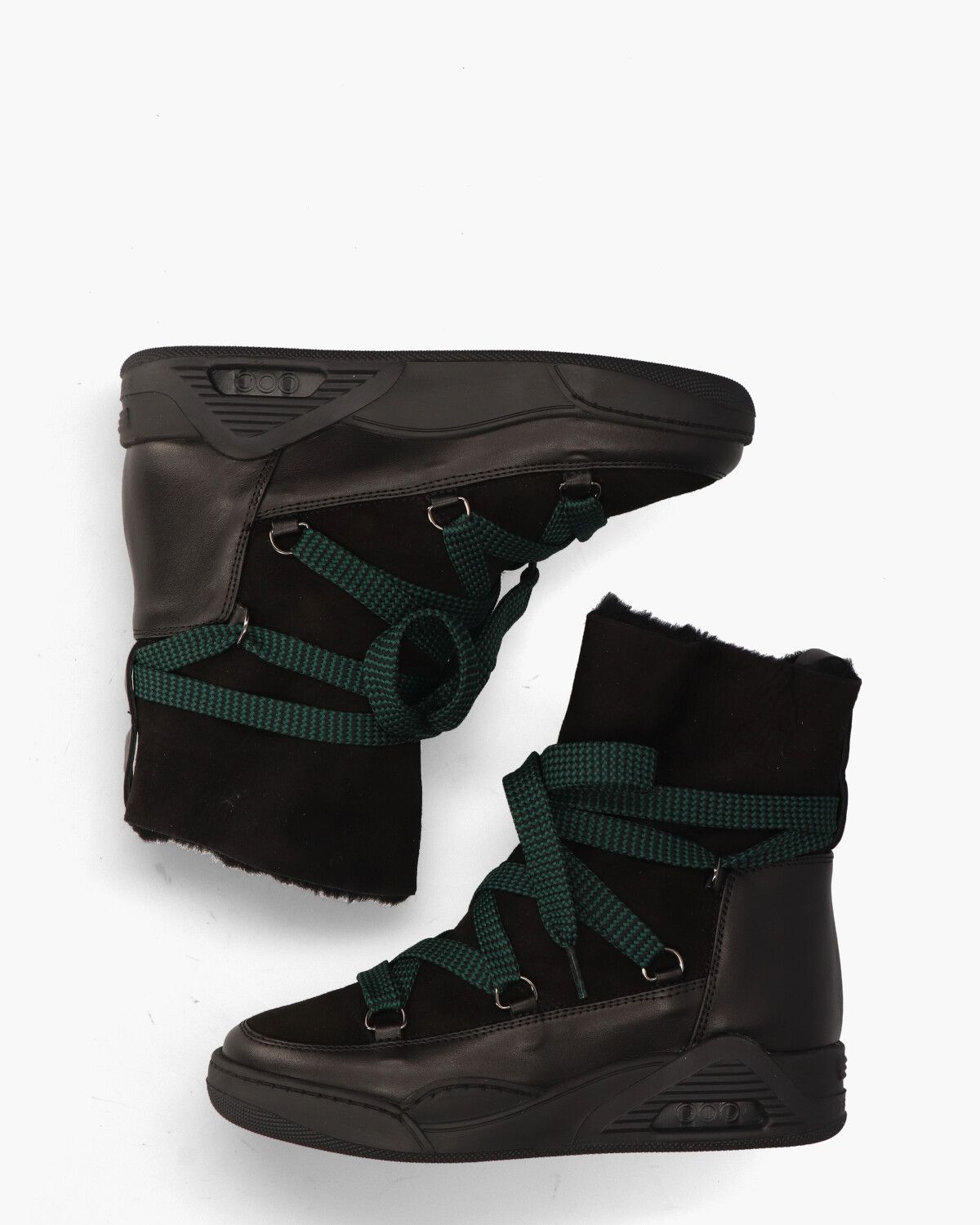 Moon ZV Zwart Dames Veterboots