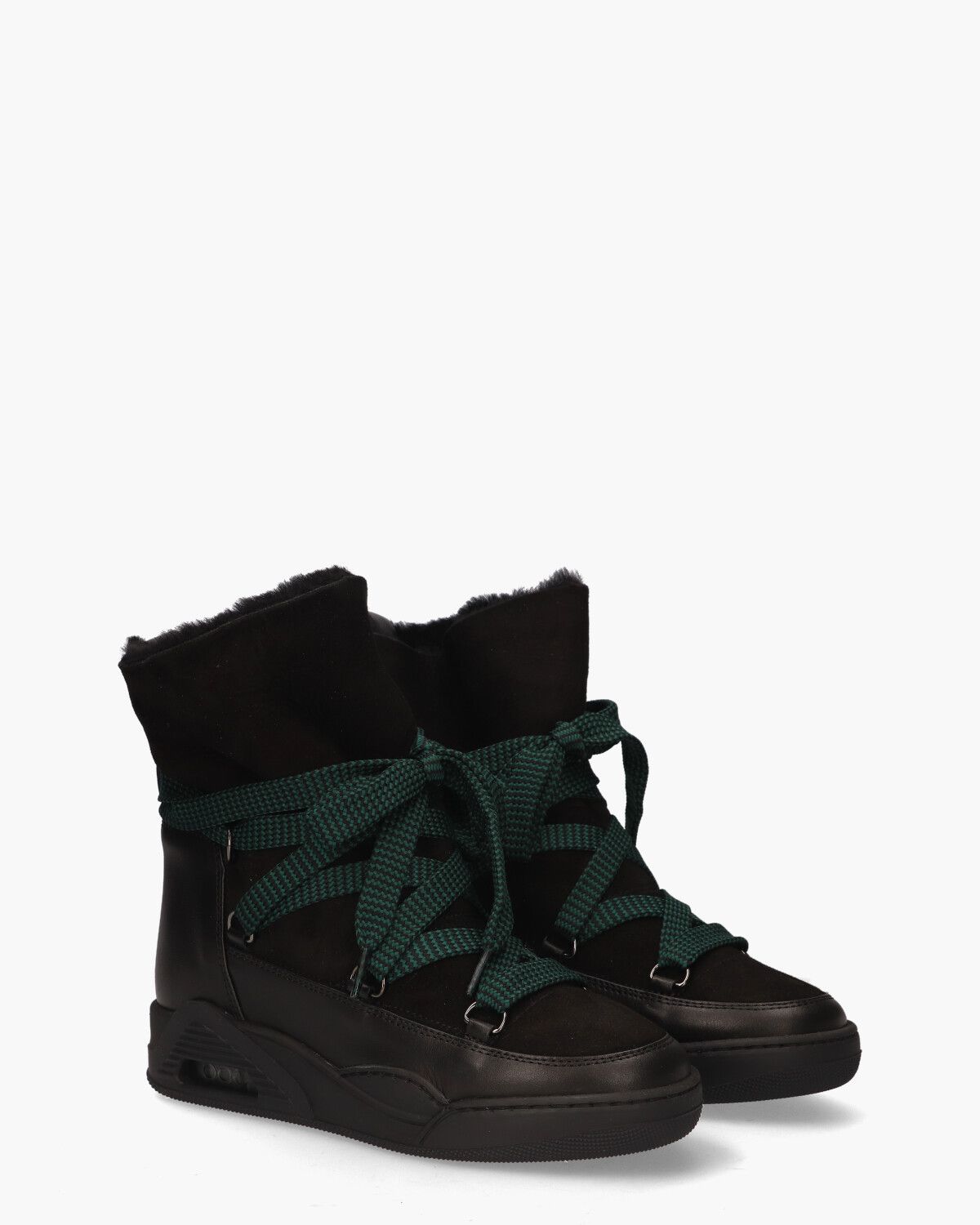 Moon ZV Zwart Dames Veterboots