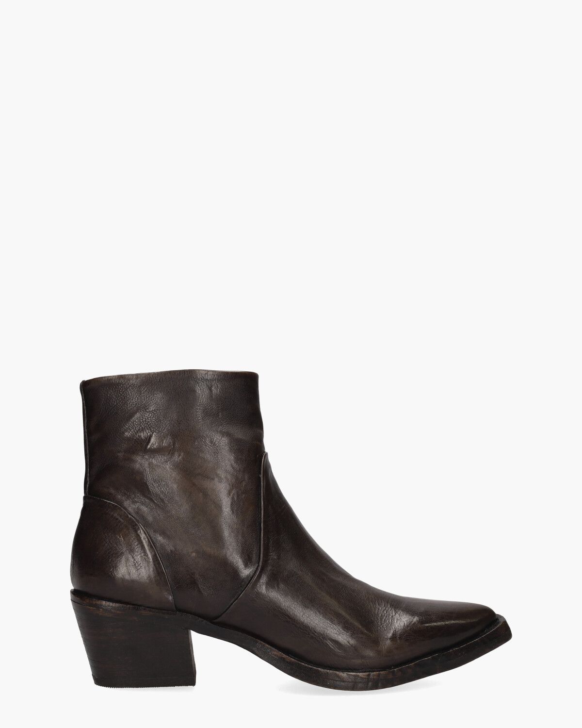 Umay Donkerbruin Dames Enkelboots