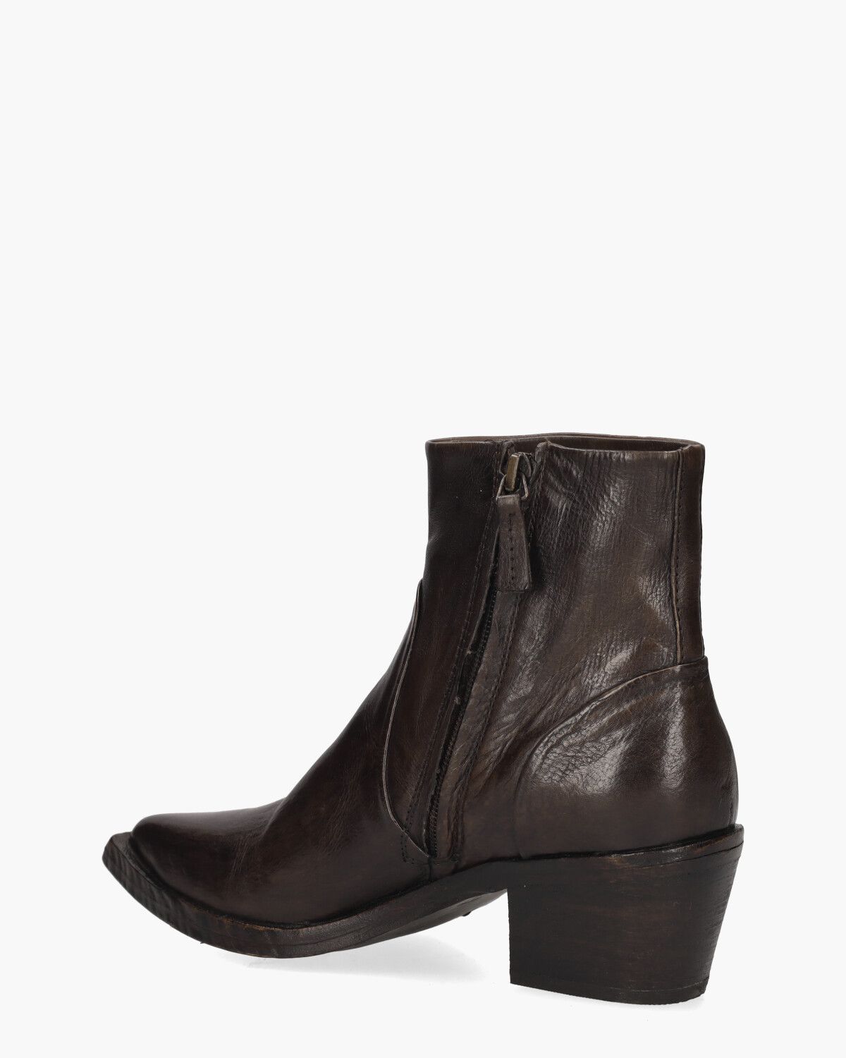 Umay Donkerbruin Dames Enkelboots