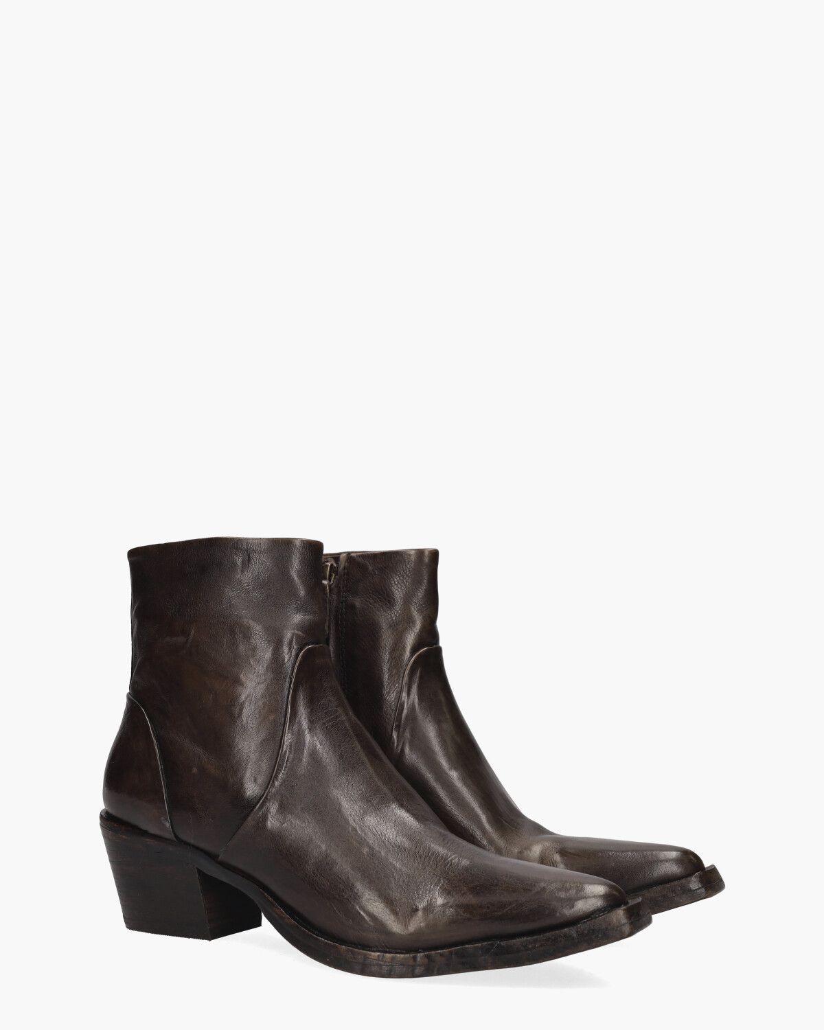 Umay Donkerbruin Dames Enkelboots