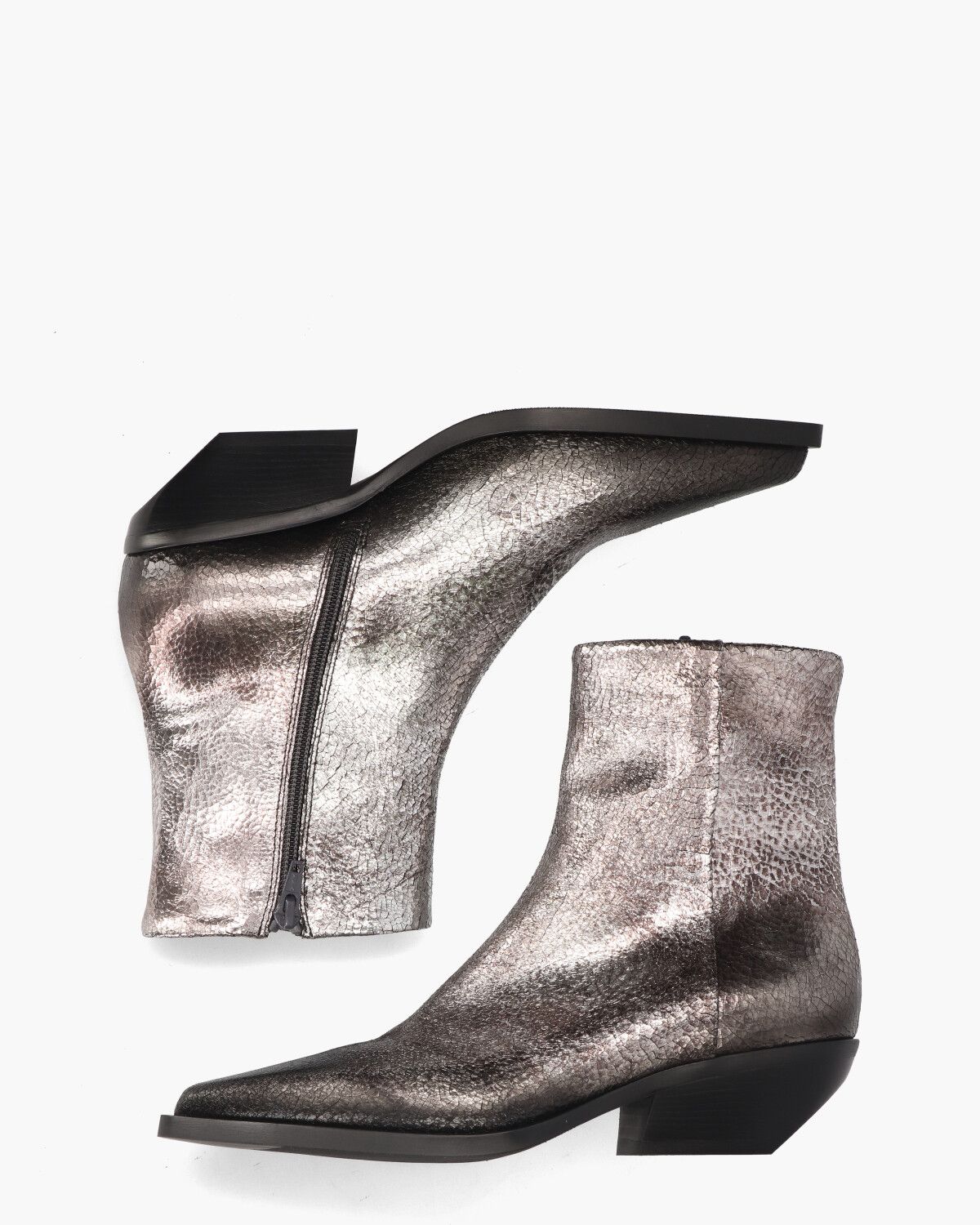 E4021 Zilver Dames Enkelboots