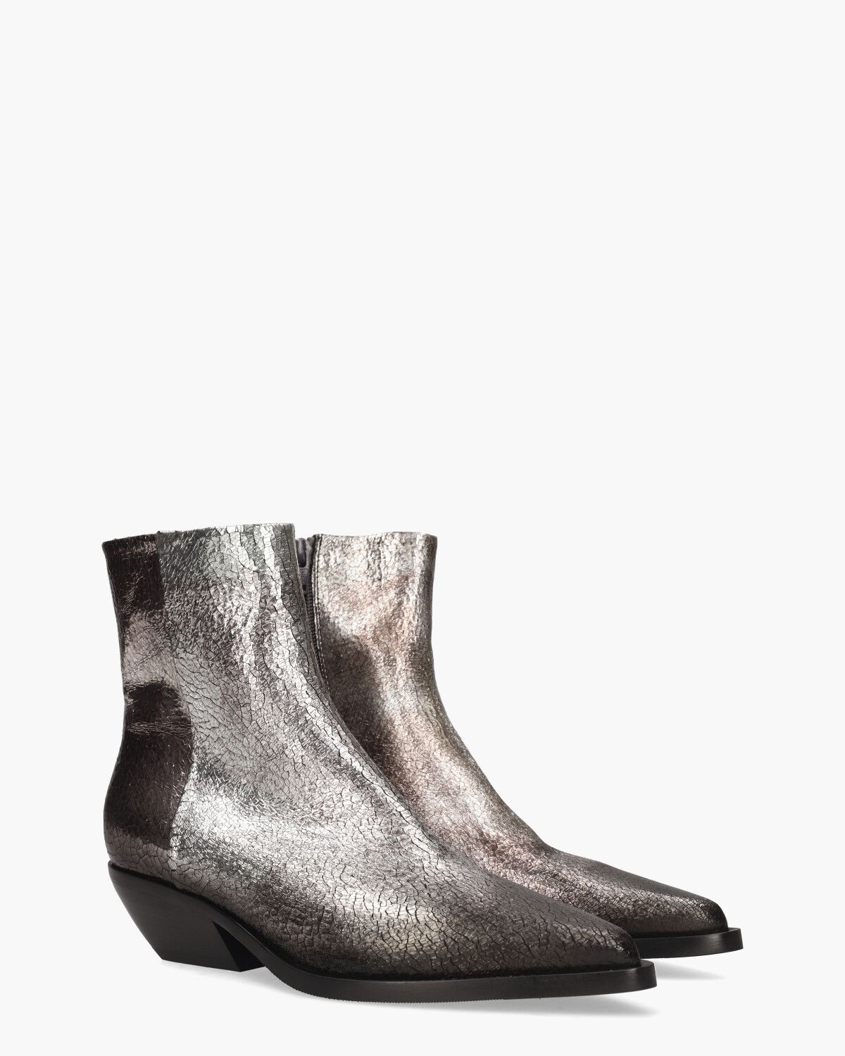 E4021 Zilver Dames Enkelboots
