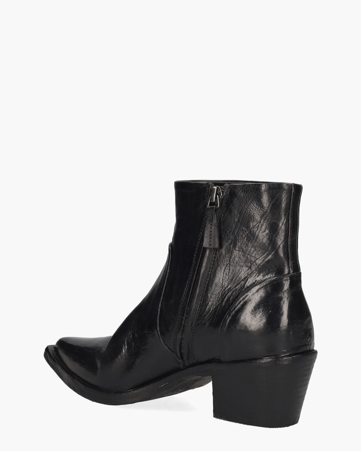 Umay Zwart Dames Enkelboots