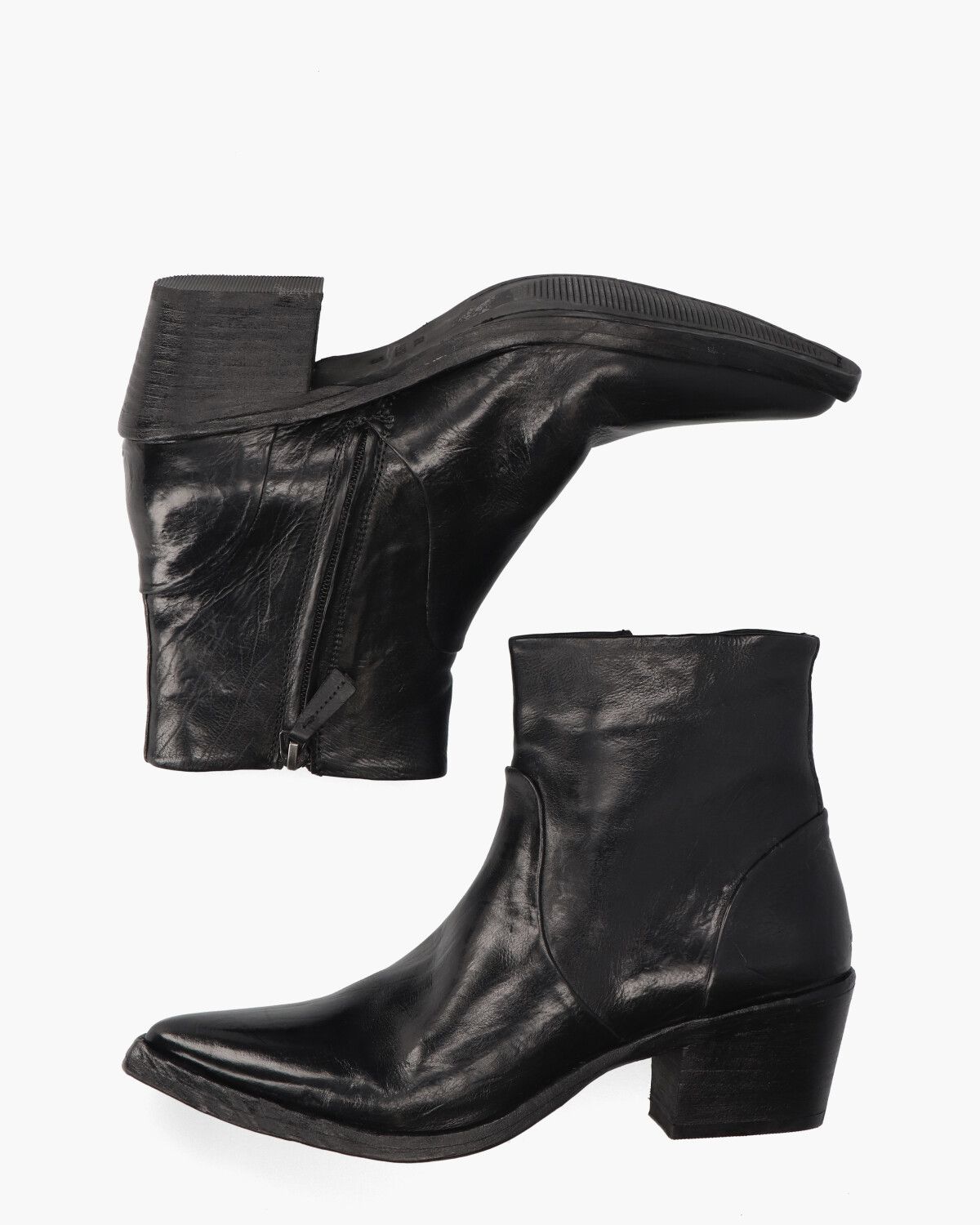 Umay Zwart Dames Enkelboots