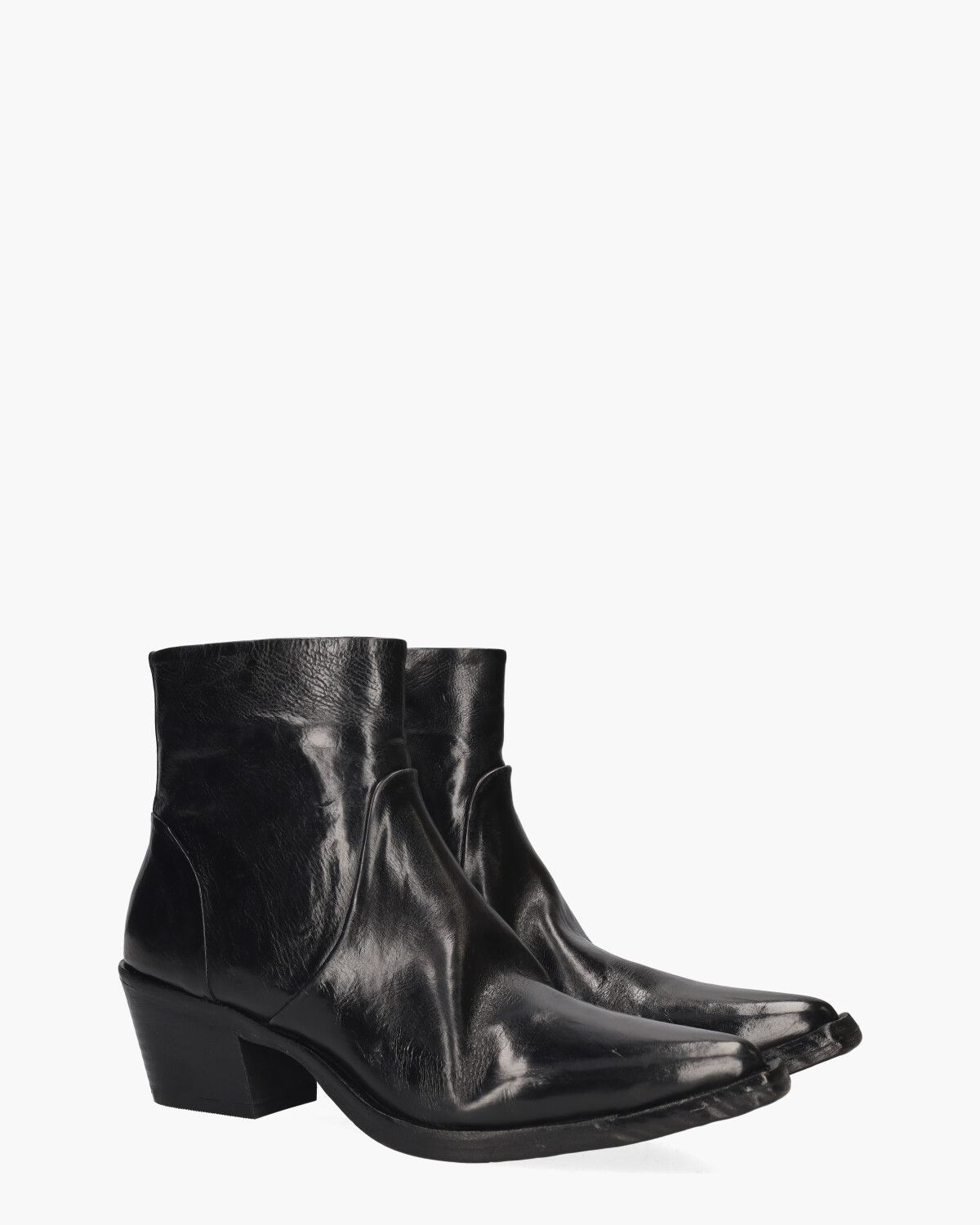 Umay Zwart Dames Enkelboots