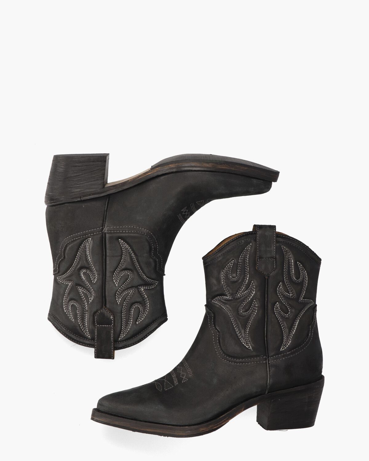 Ulrike Zwart Dames Enkelboots