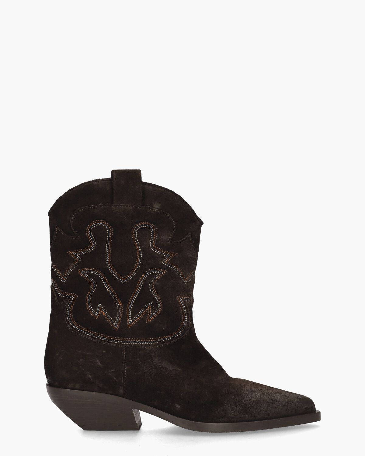 E4025 Donkerbruin Dames Enkelboots