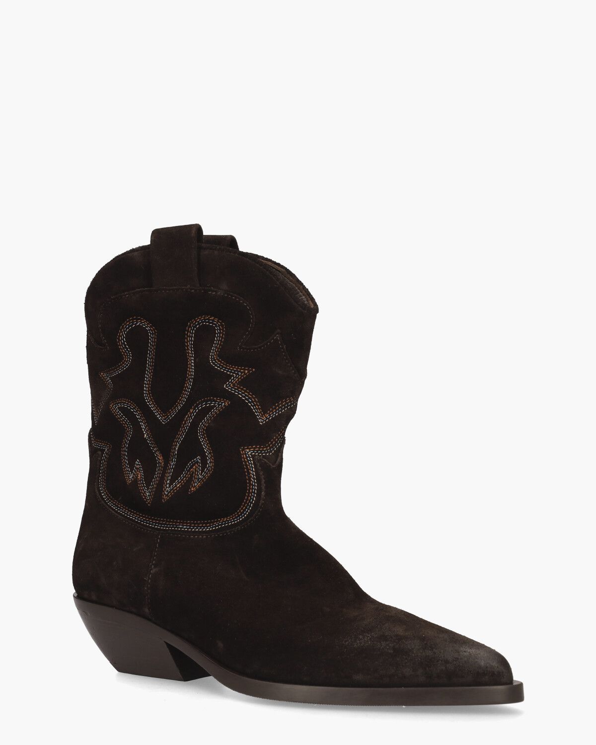 E4025 Donkerbruin Dames Enkelboots