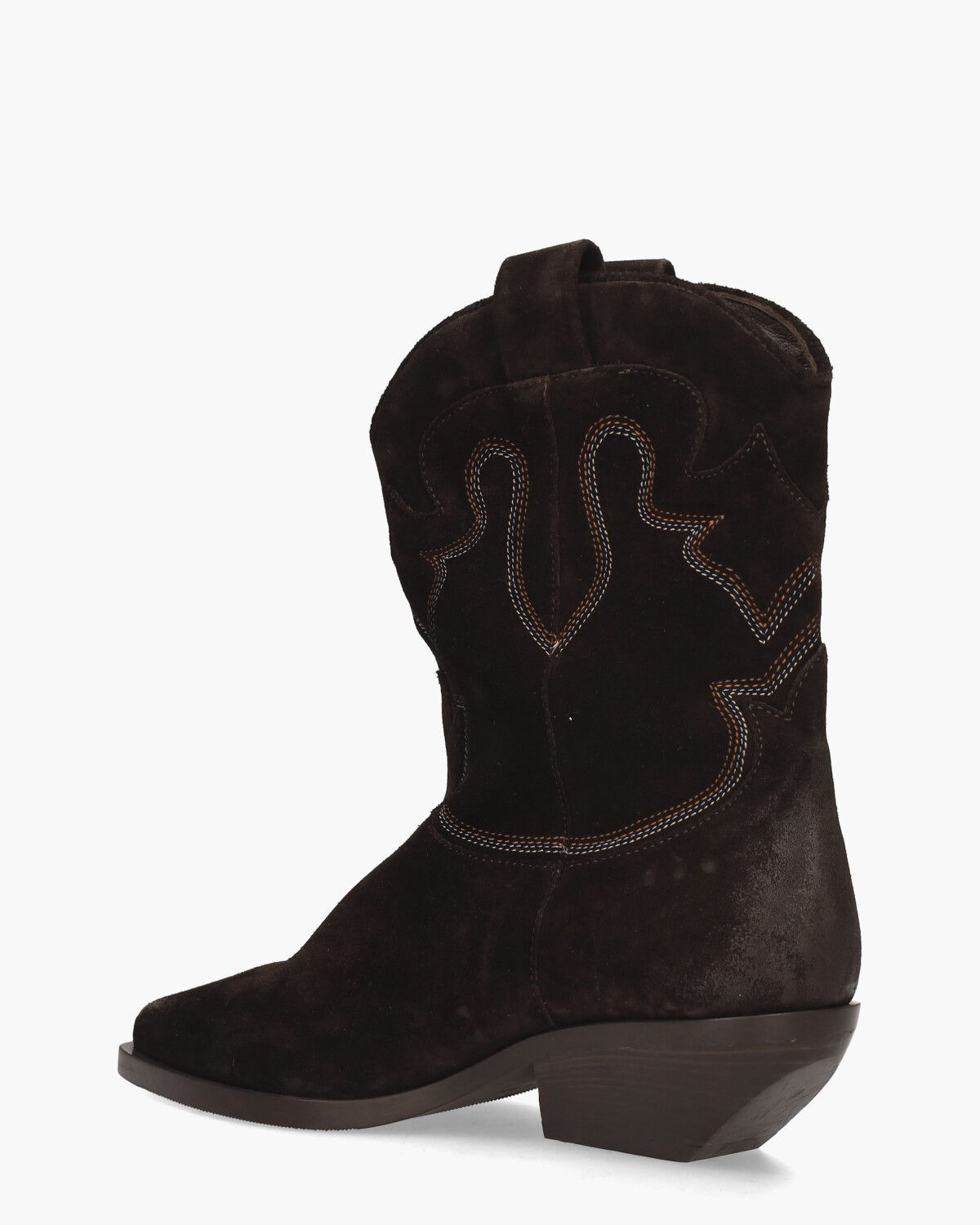 E4025 Donkerbruin Dames Enkelboots