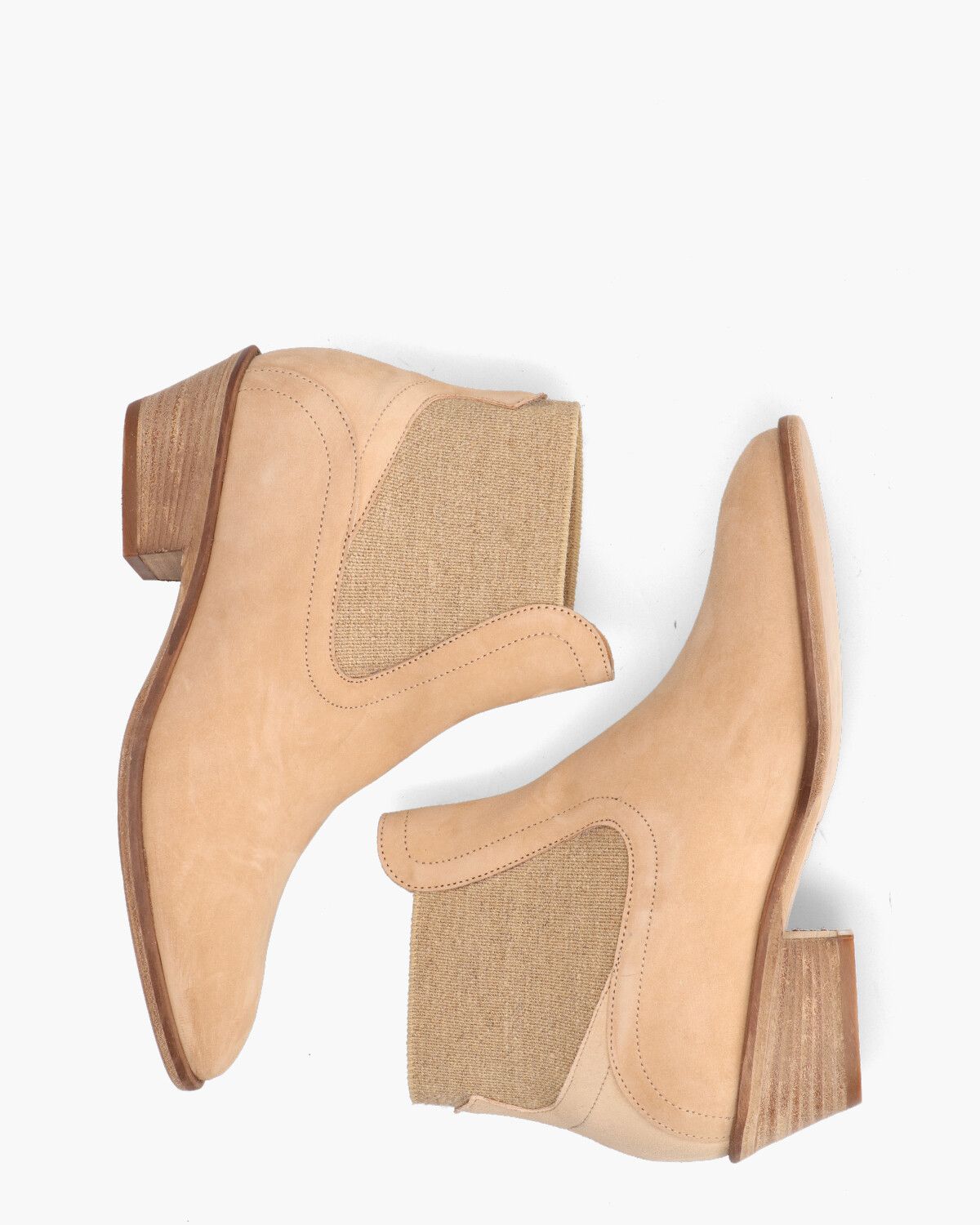 8854 Beige Dames Chelseaboots