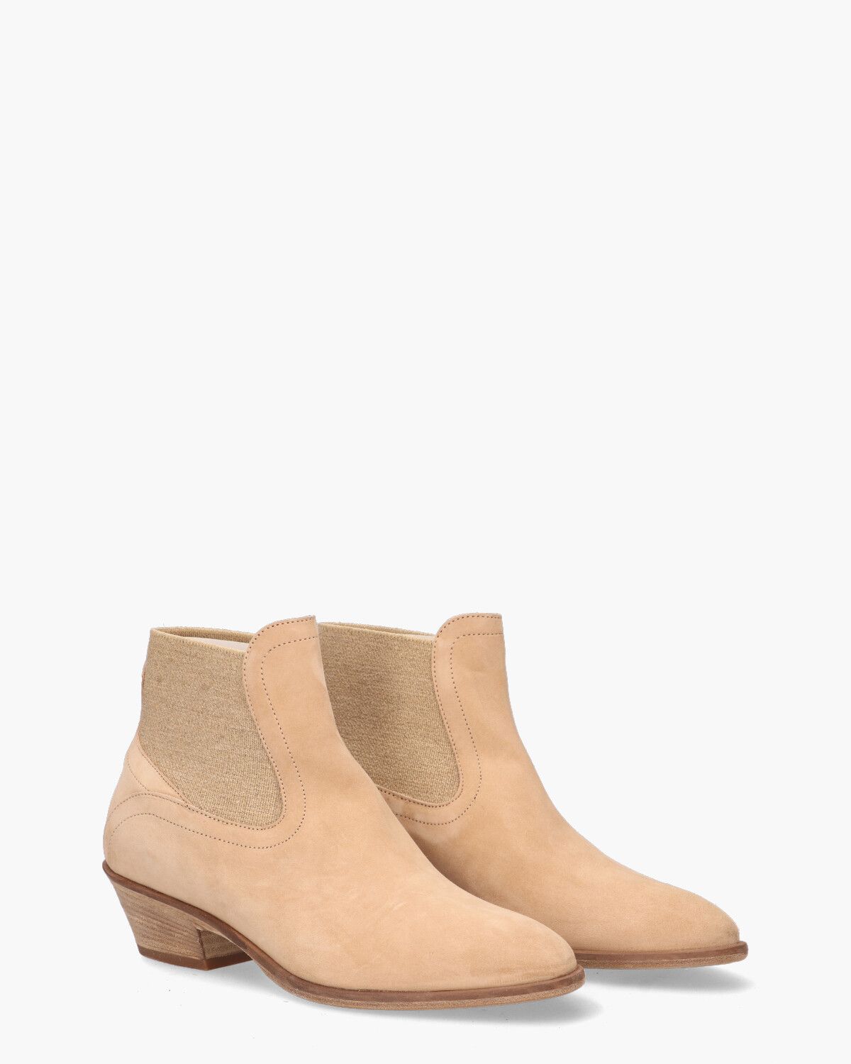 8854 Beige Dames Chelseaboots