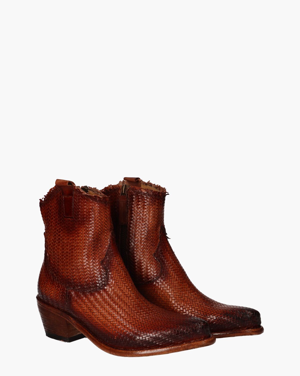 40500 Cognac Dames Enkelboots