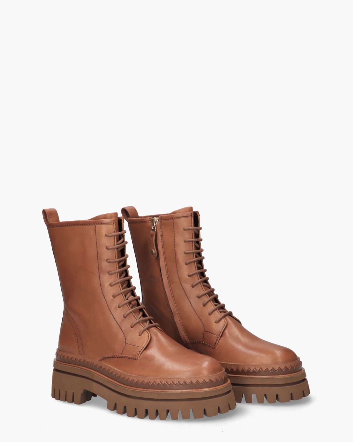 Naud Cognac Dames Veterboots