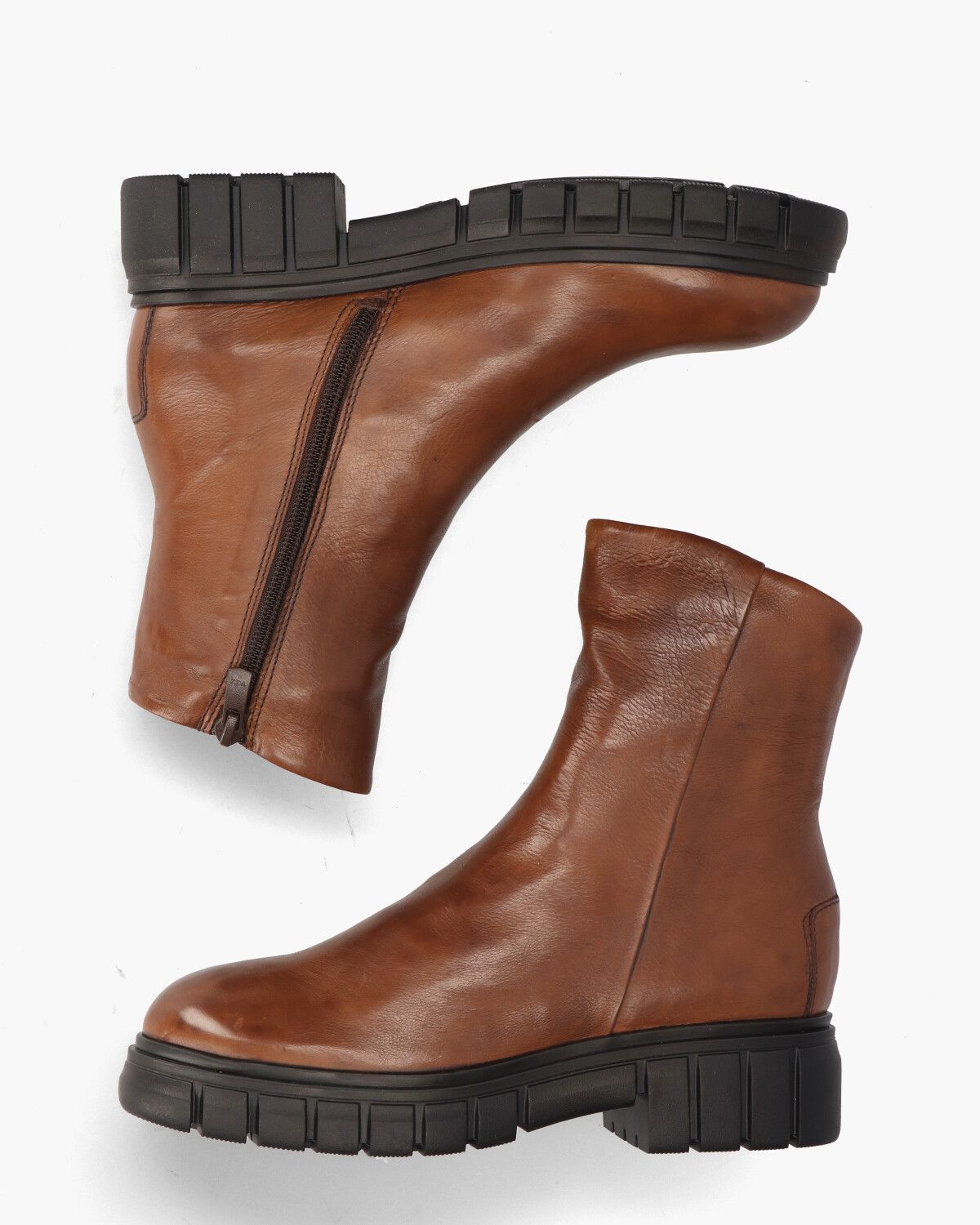 77645 Cognac Dames Enkelboots