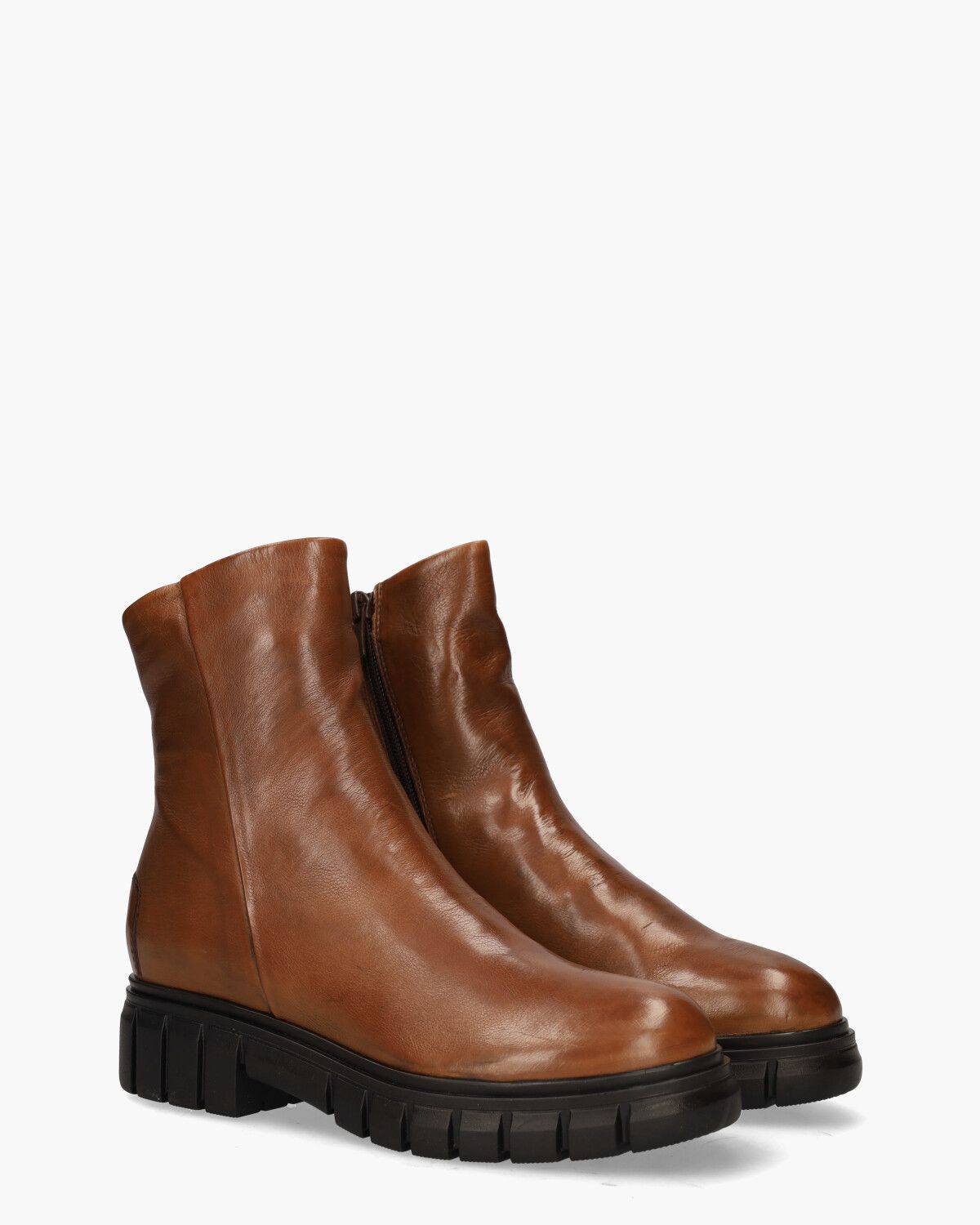 77645 Cognac Dames Enkelboots