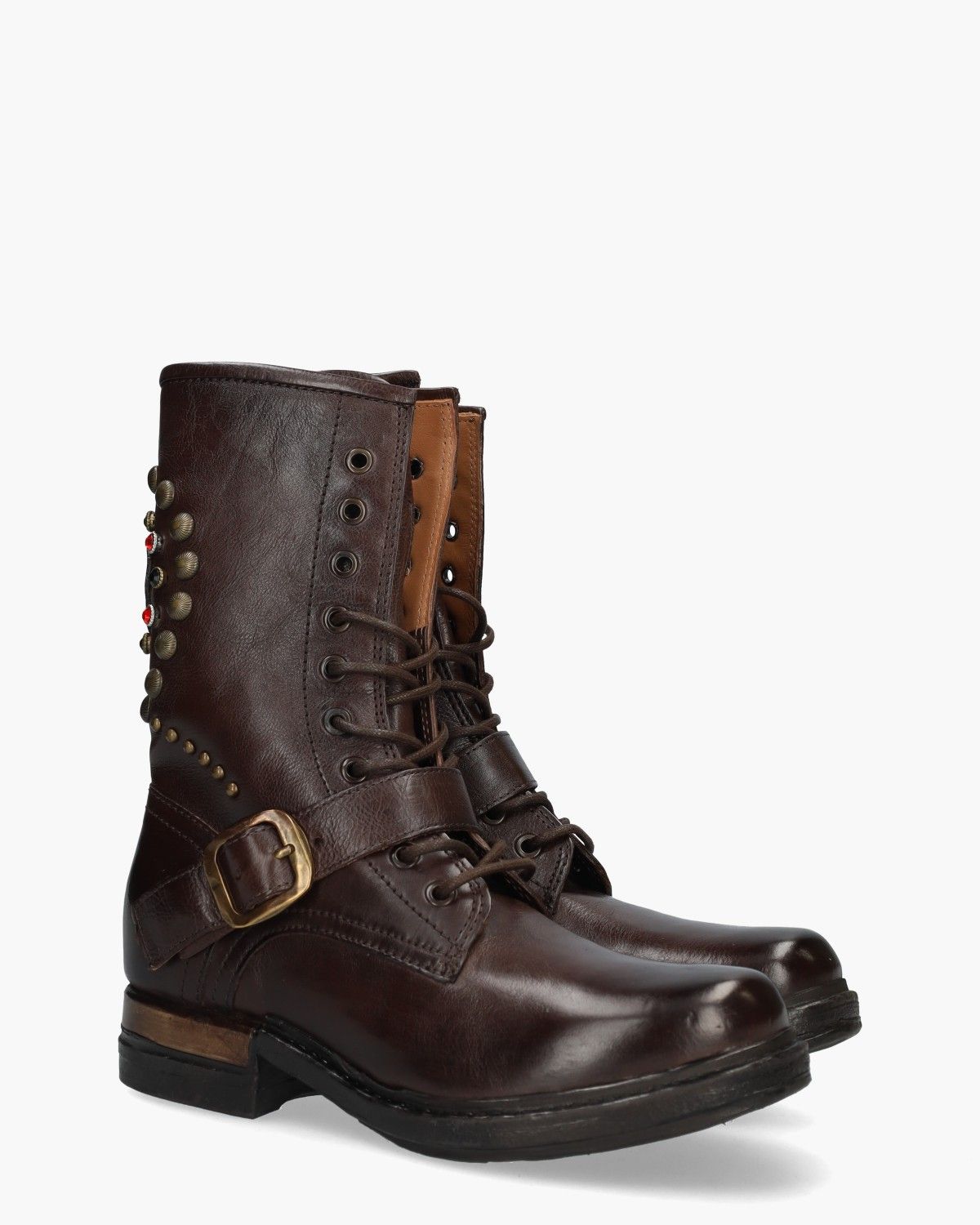 B80212 Bruin Dames Veterboots