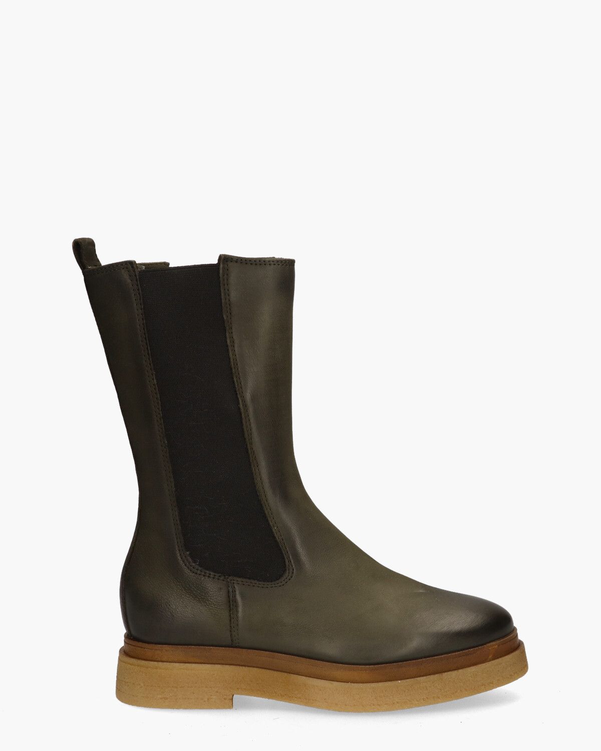 2PALAS204 Donkergroen Dames Chelseaboots