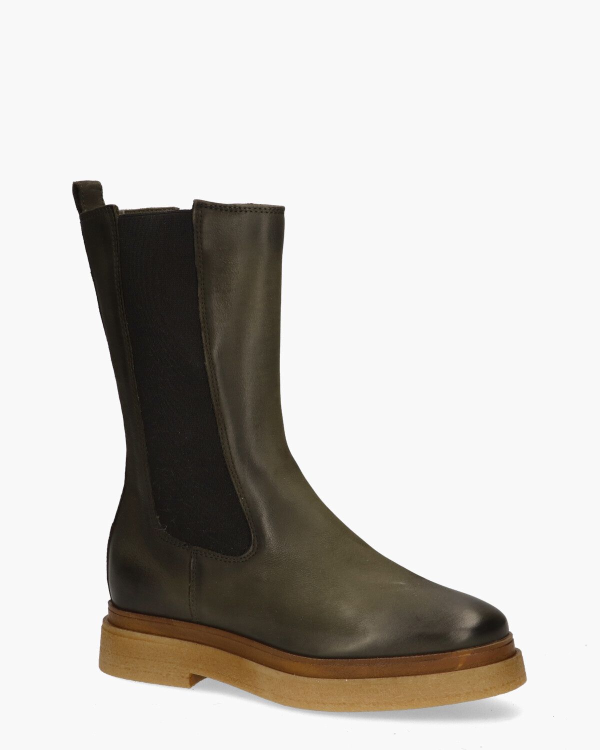 2PALAS204 Donkergroen Dames Chelseaboots