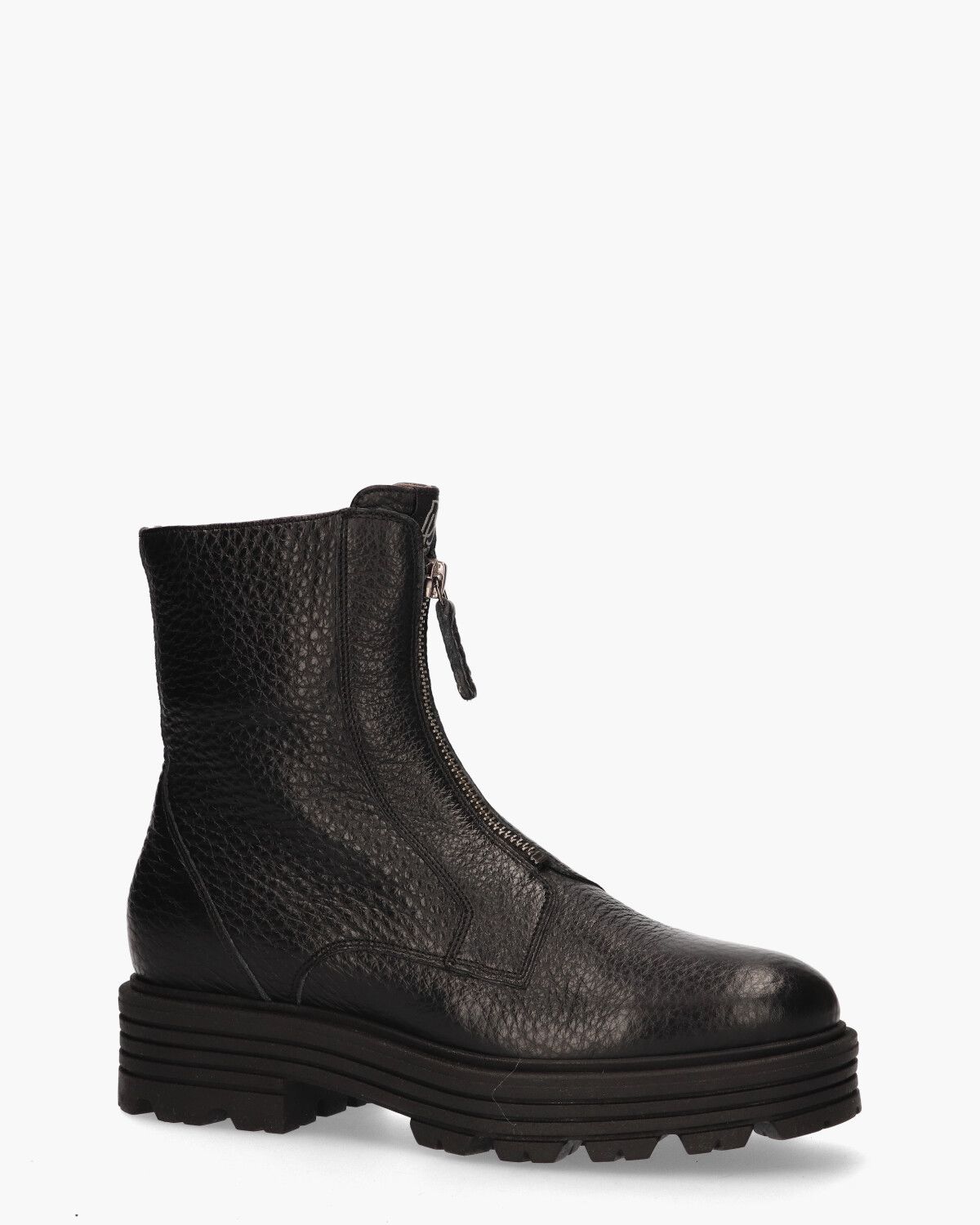 6103-01 Zwart Dames Enkelboots