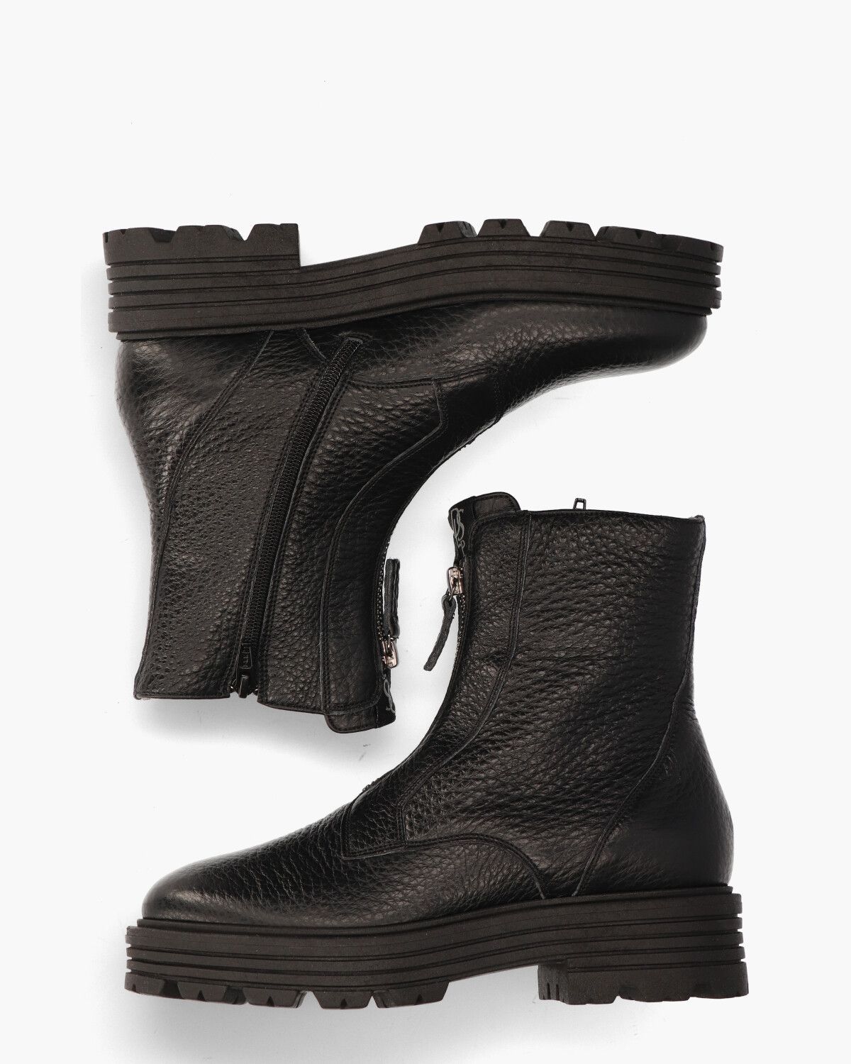 6103-01 Zwart Dames Enkelboots