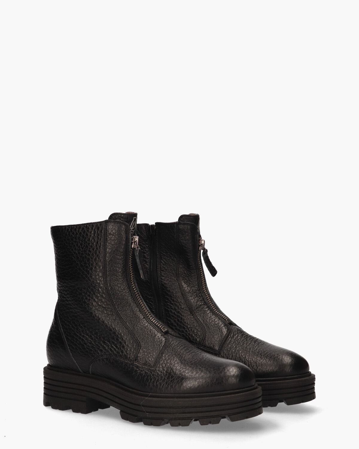 6103-01 Zwart Dames Enkelboots