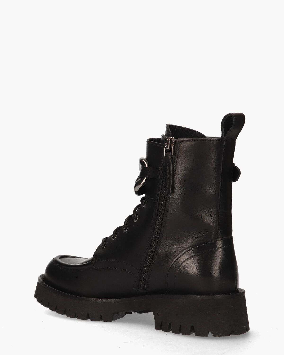 Y288 Zwart Dames Veterboots