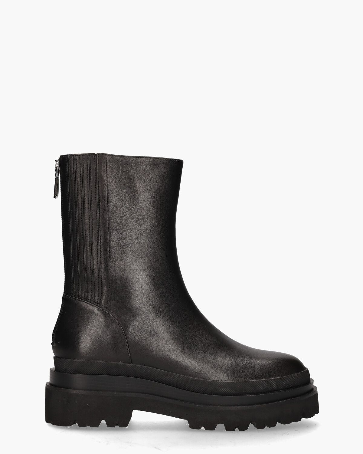 Pruga Zwart Dames Enkelboots