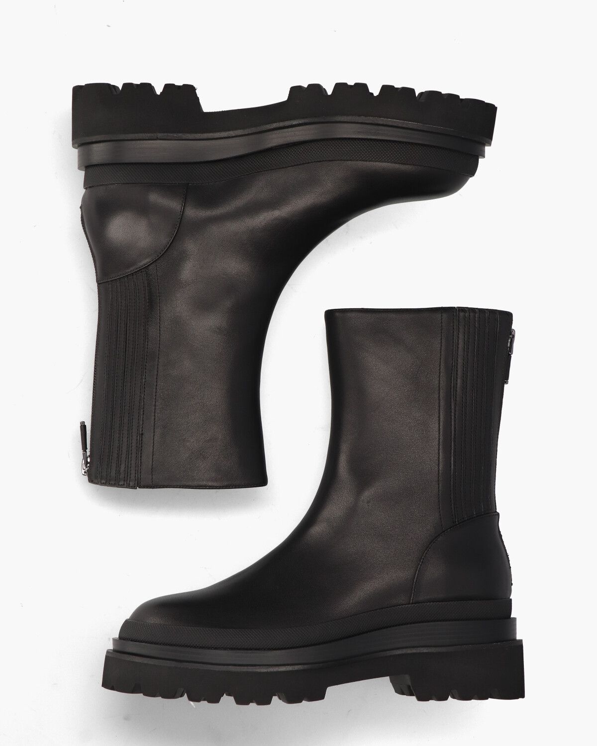 Pruga Zwart Dames Enkelboots