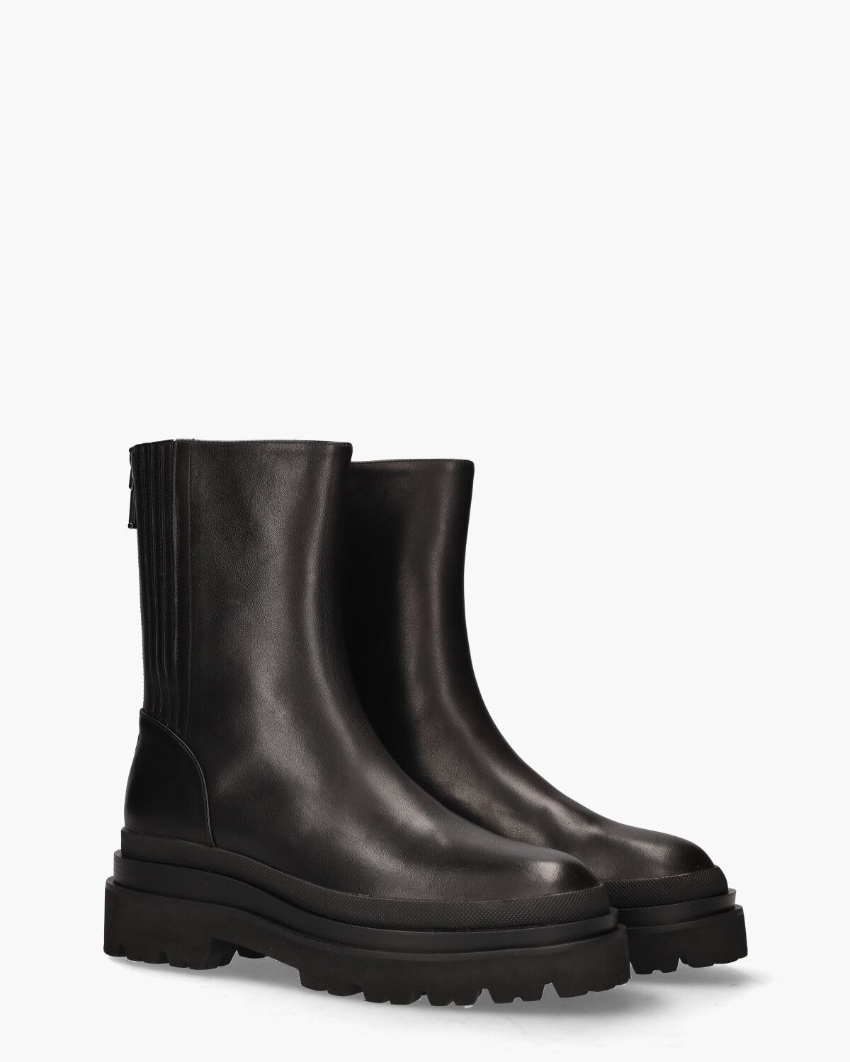 Pruga Zwart Dames Enkelboots