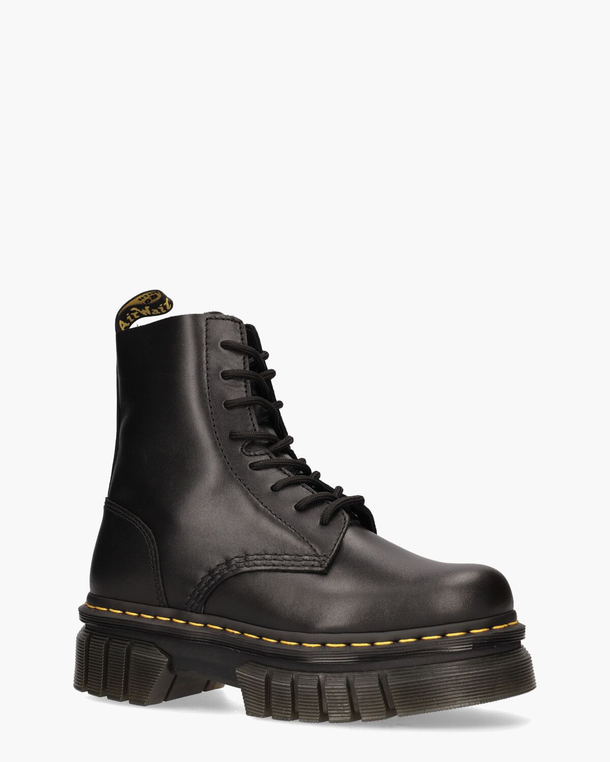 Audrick Platform Zwart Dames Veterboots