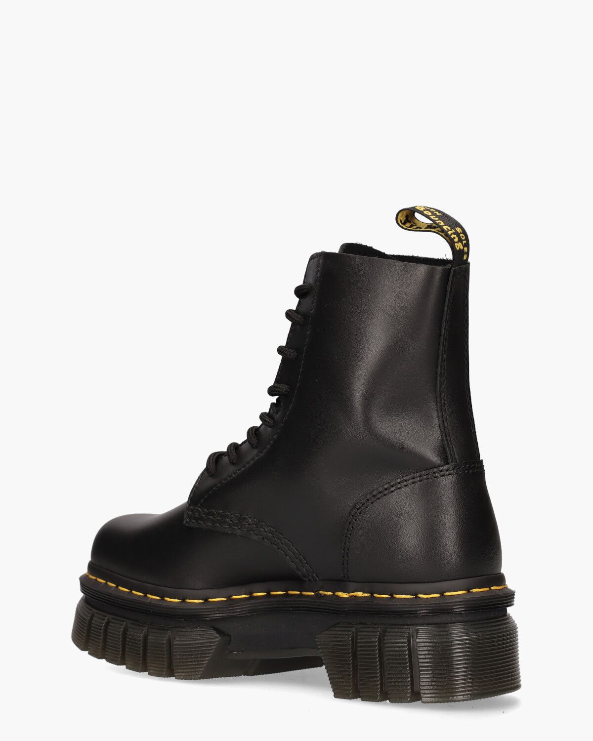 Audrick Platform Zwart Dames Veterboots