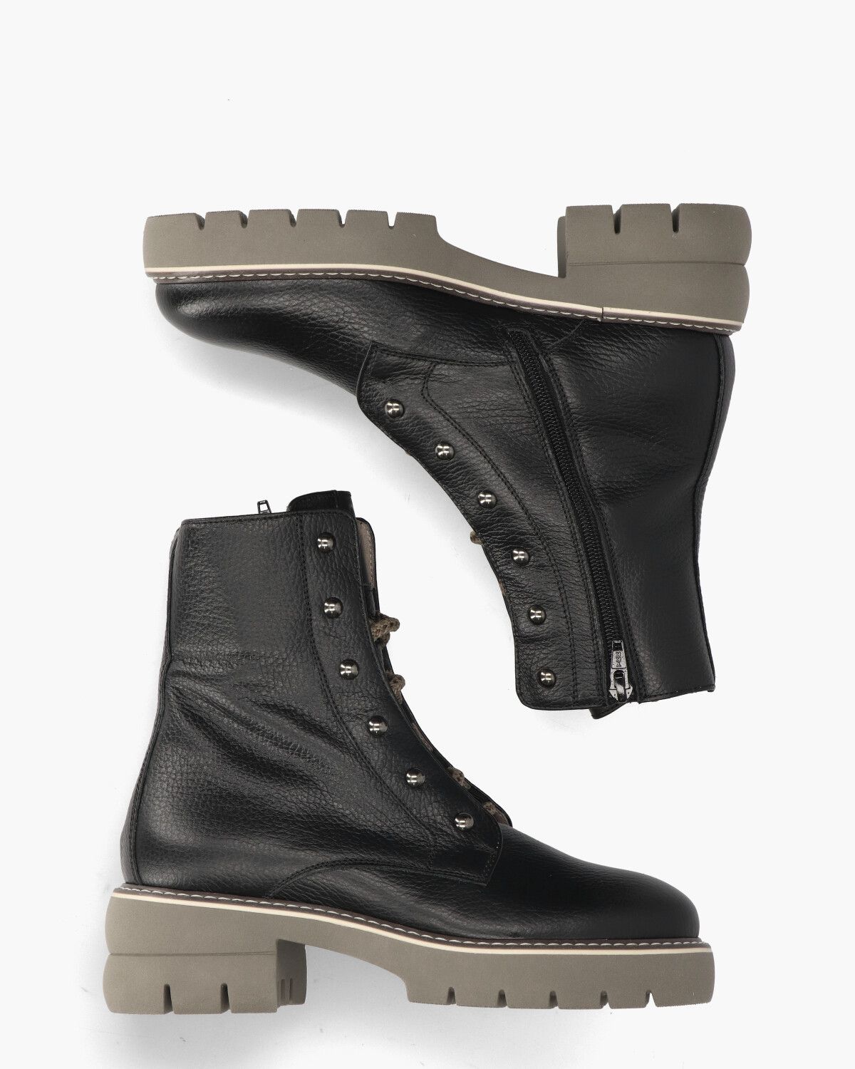 6381 Zwart Dames Enkelboots