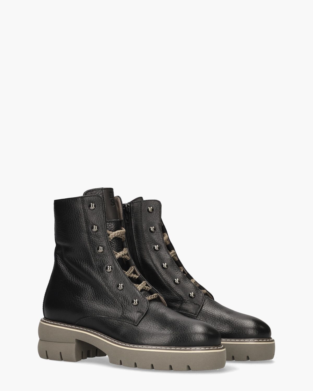 6381 Zwart Dames Enkelboots