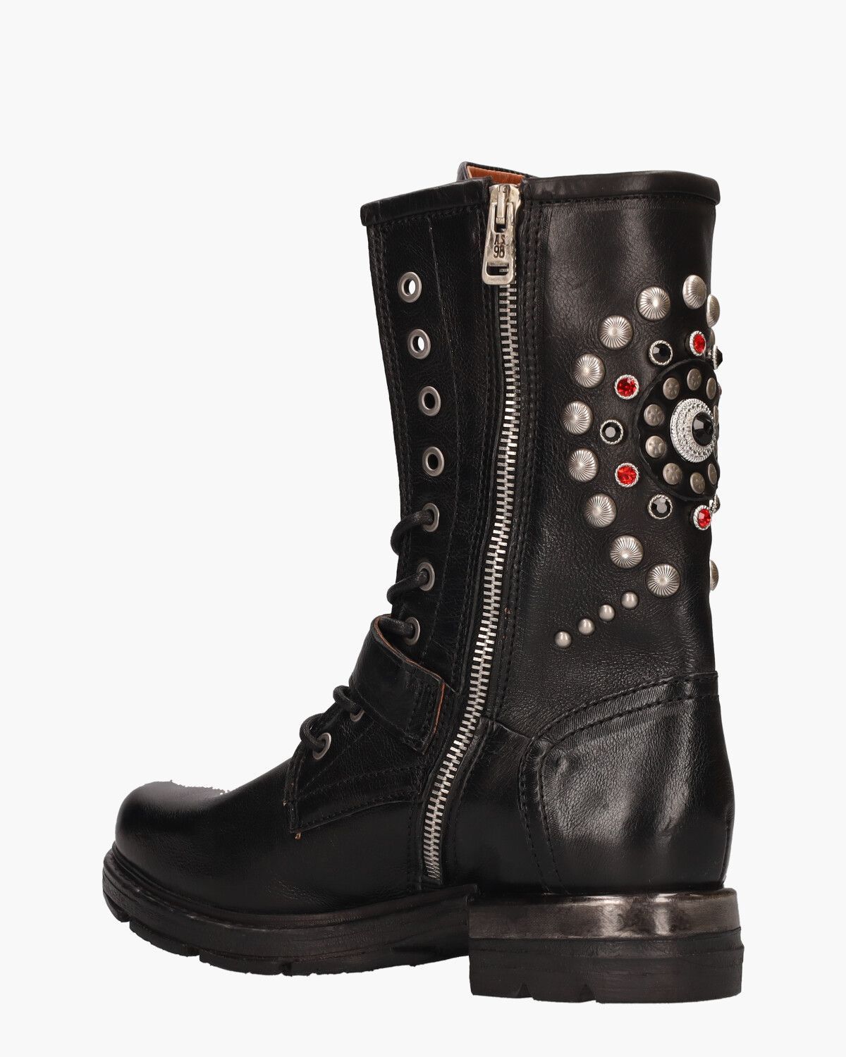 B80212 Zwart Dames Veterboots