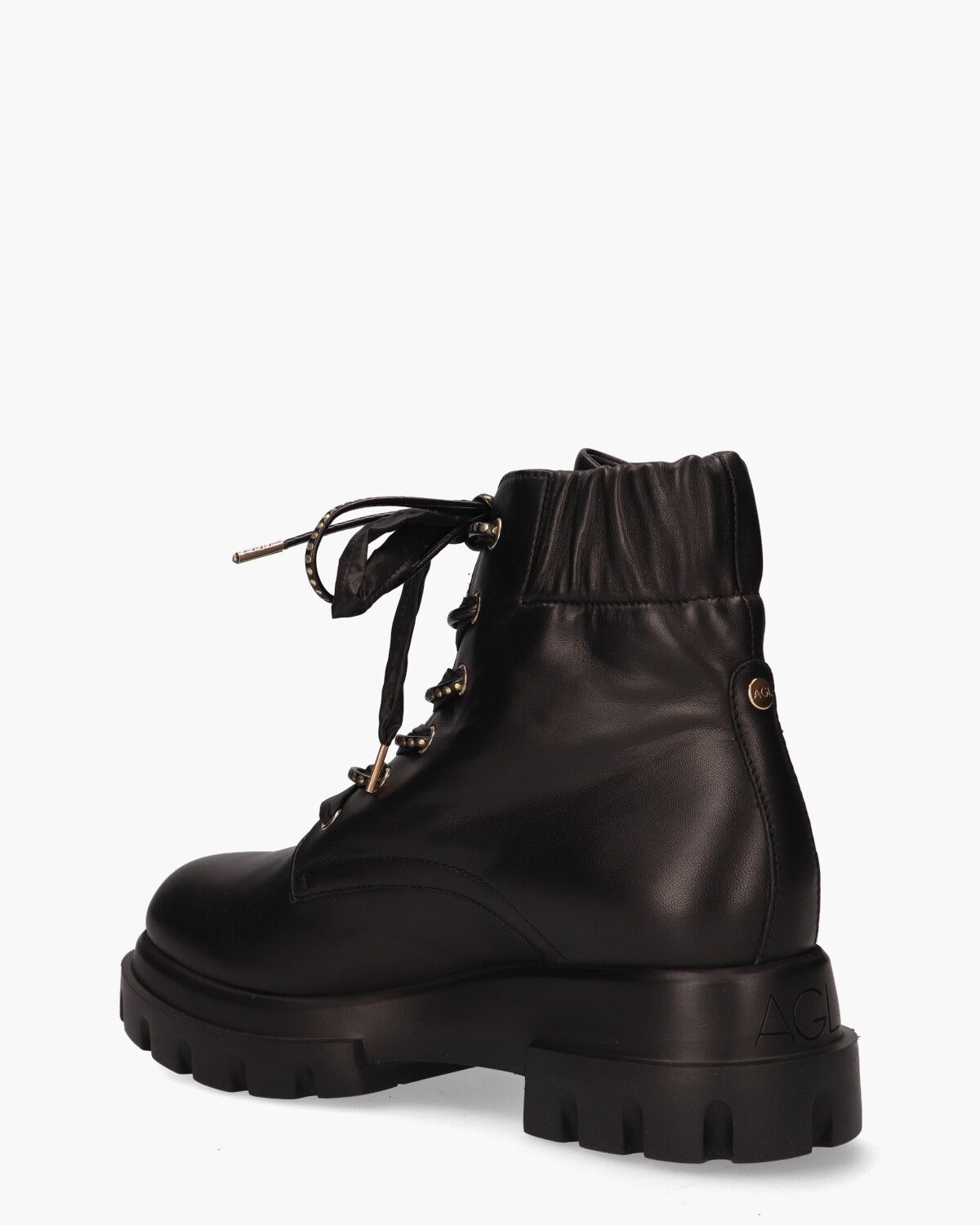 D756549 Zwart Dames Veterboots