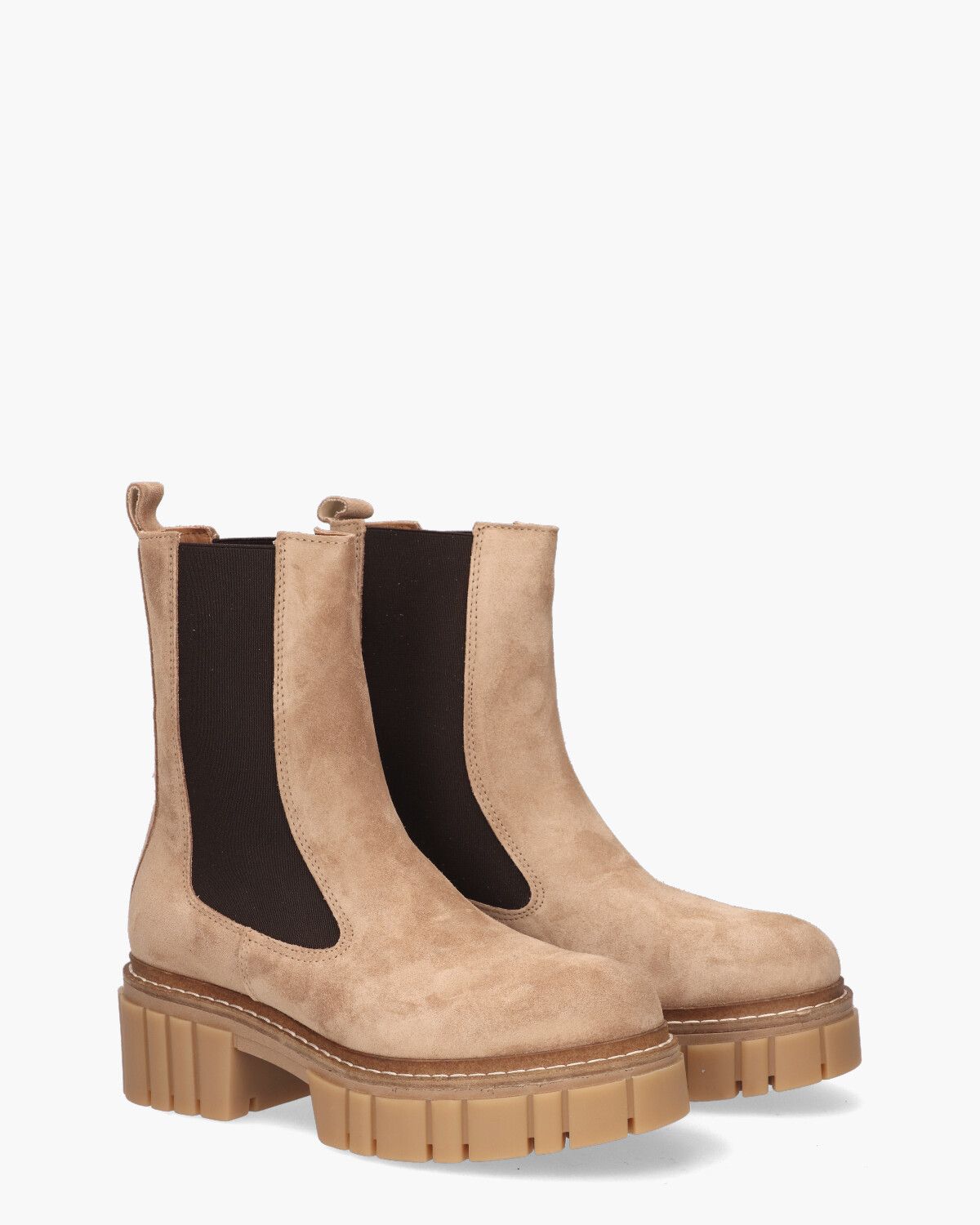 2121 Lichtbruin Dames Chelseaboots