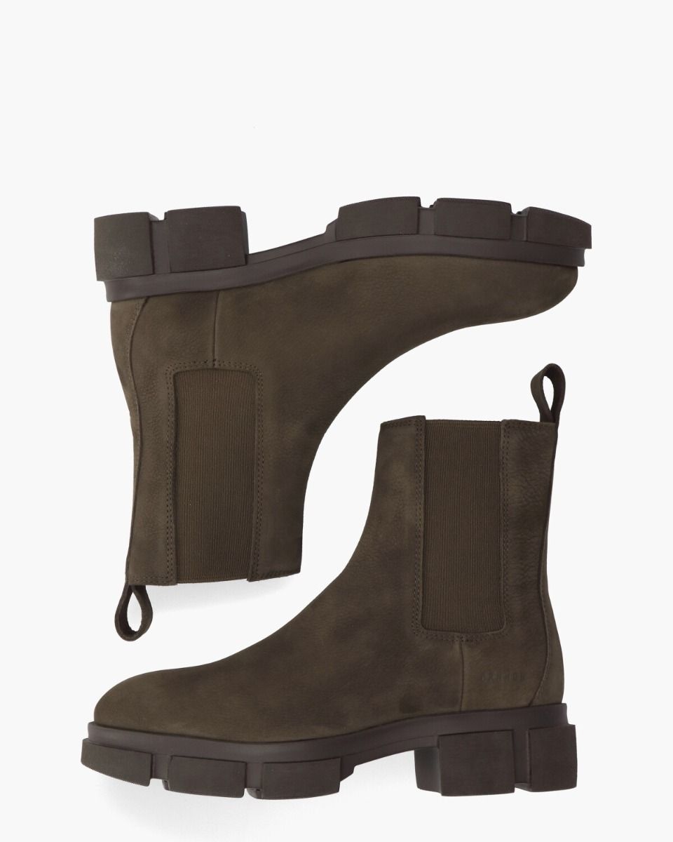CPH570 Donkerbruin Dames Chelseaboots