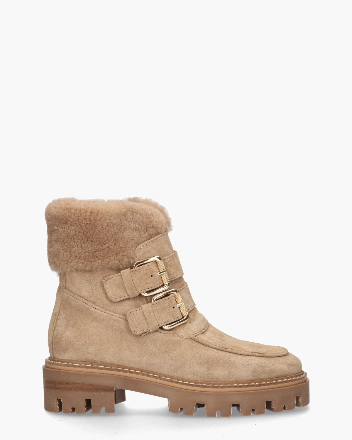 2444 Lichtbruin Dames Enkelboots