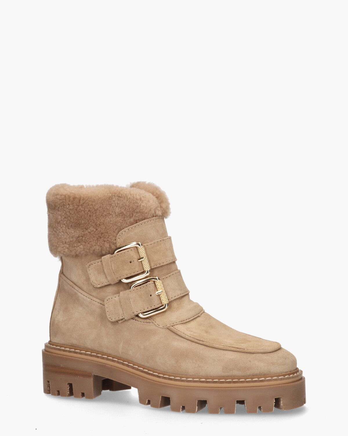 2444 Lichtbruin Dames Enkelboots