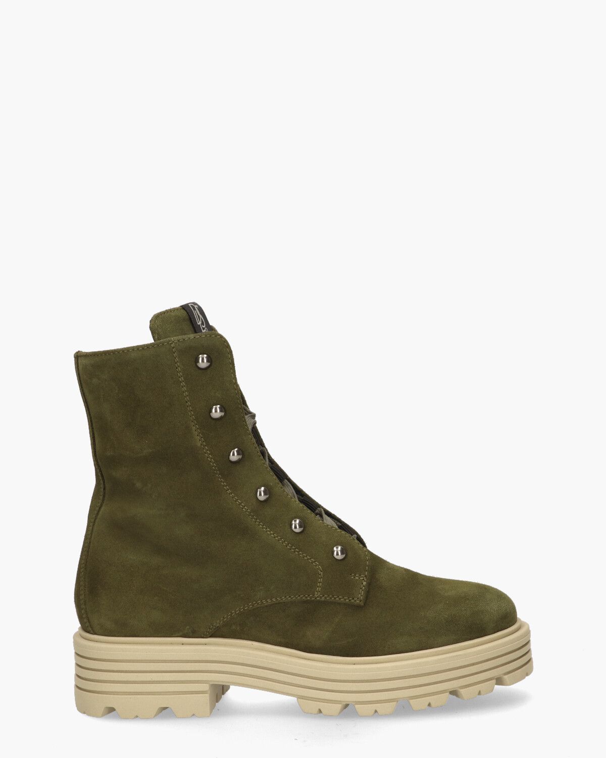 6093-05 Groen Dames Veterboots