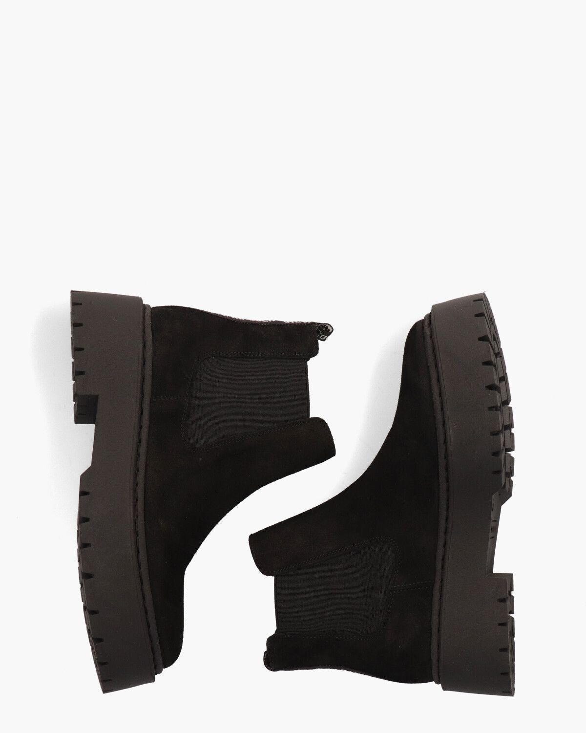 Veerly Zwart Dames Chelseaboots