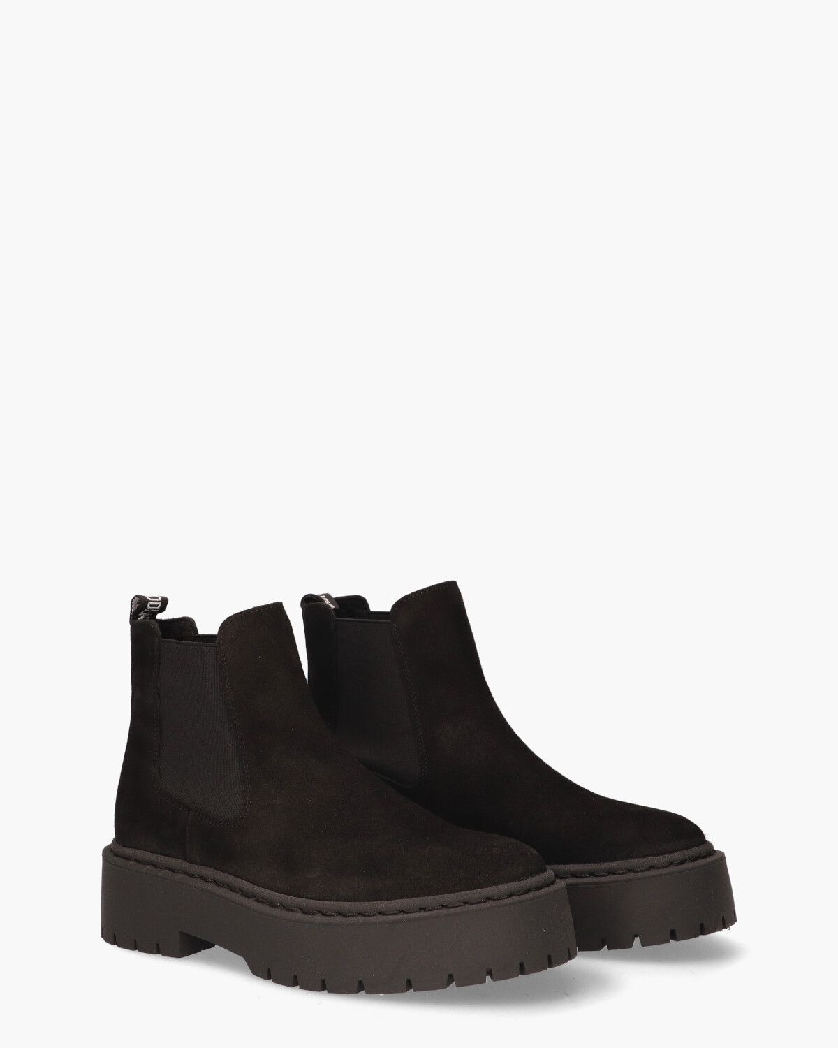 Veerly Zwart Dames Chelseaboots