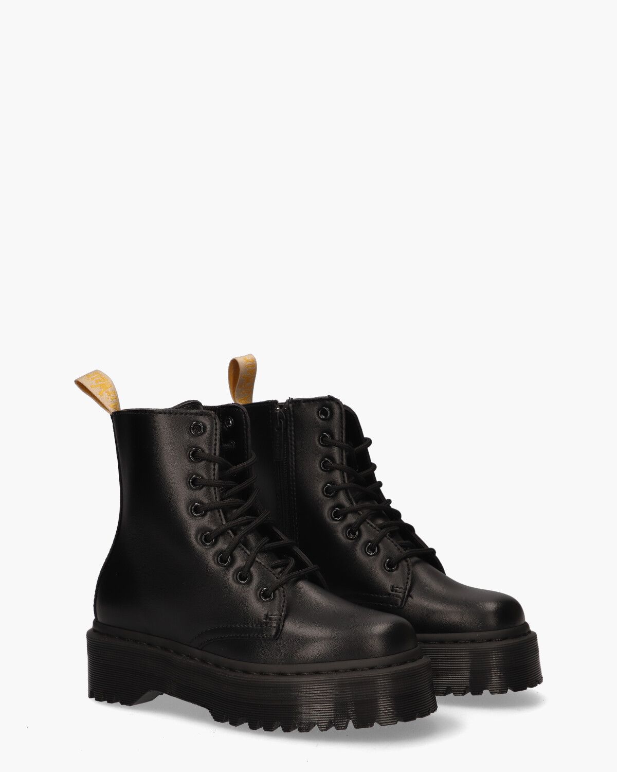 Vegan Jadon II Mono Platform Zwart Dames Veterboots
