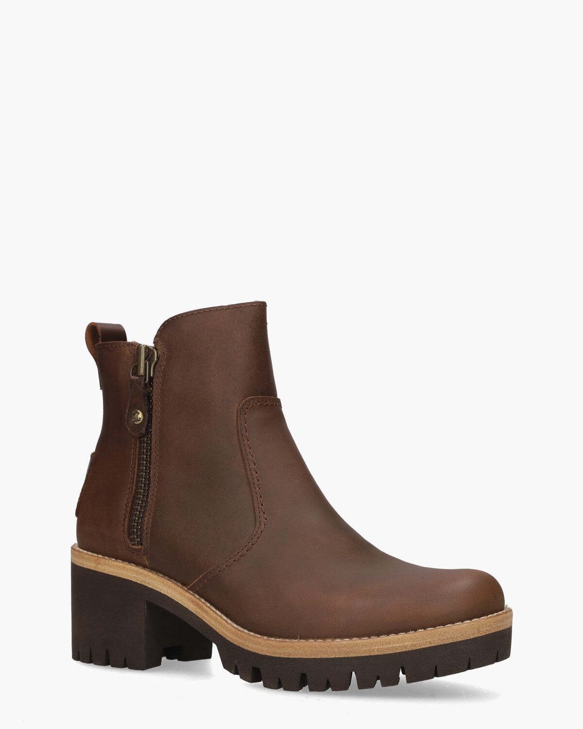 Pauline B10 Bruin Dames Enkelboots