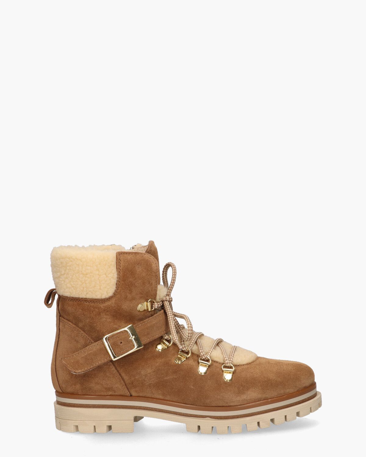 Nyla Bruin/Cognac Dames Veterboots