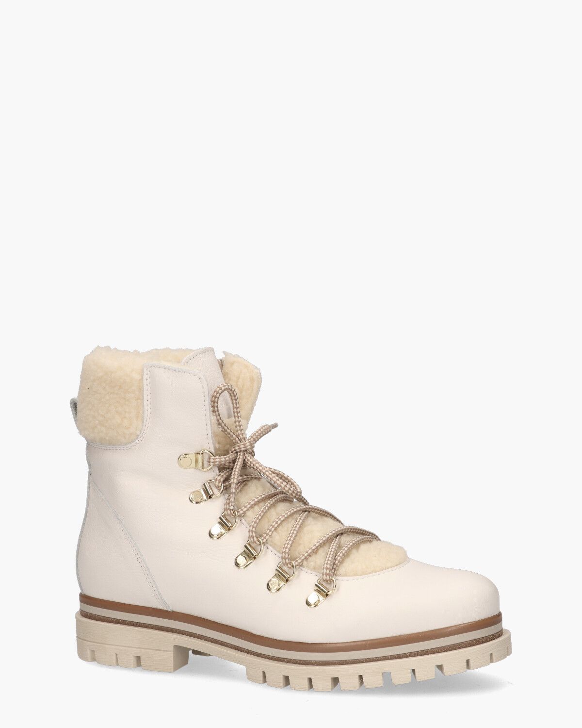 Nyla Off-White Dames Veterboots