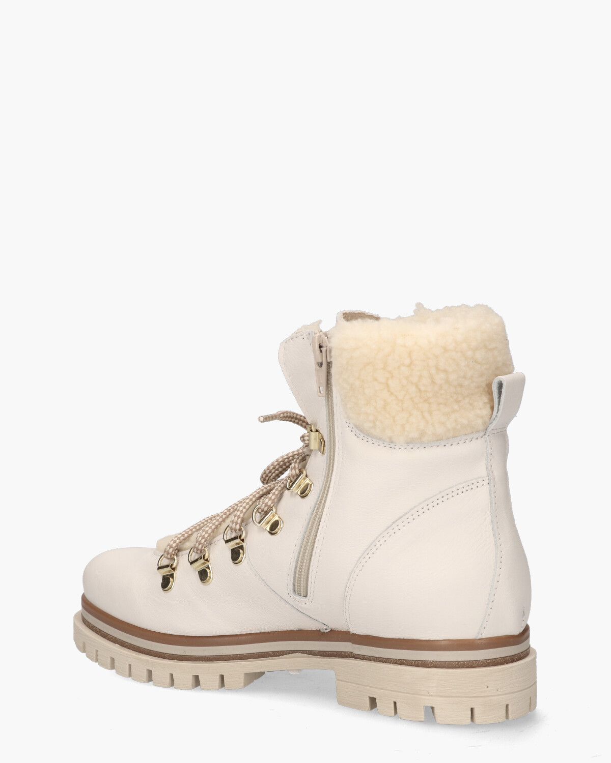 Nyla Off-White Dames Veterboots