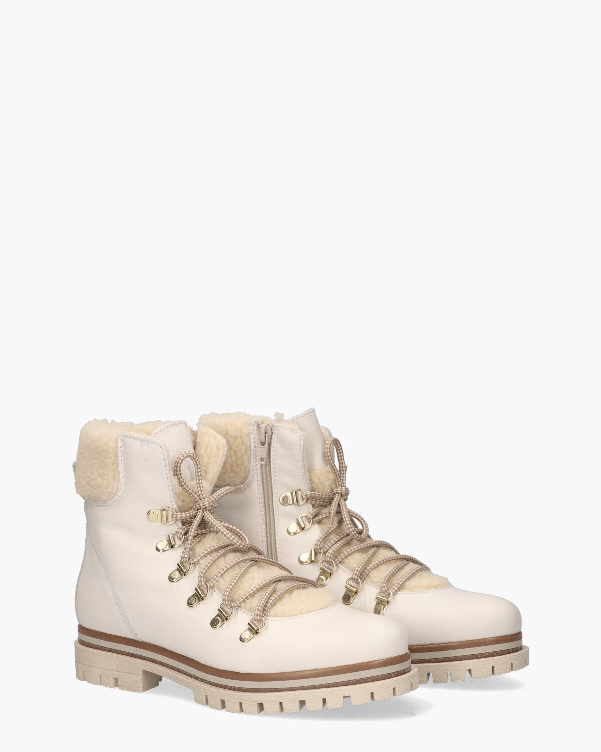 Nyla Off-White Dames Veterboots
