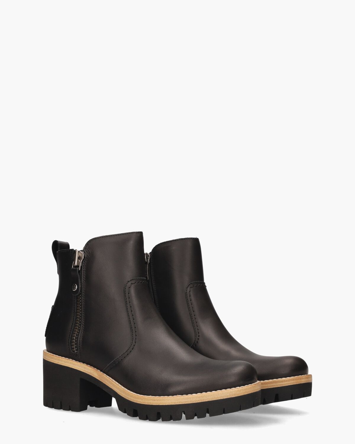 Pauline B11 Zwart Dames Enkelboots